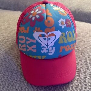 Roxy Pink and Blue Graphic Cap